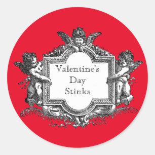 Sticker Rond Saint Valentin pue