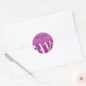 Sticker Rond Saint-Valentin Purple Heart (Enveloppe)