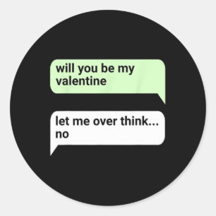 Sticker Rond Saint-Valentin Serez-Vous Mon Amour Chat 2 