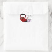 Sticker Rond Saint Valentin Tea Party Chic Party Favoriser (Sac)