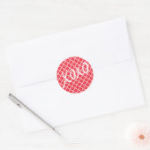 Sticker Rond Saint Valentin XOXO (Enveloppe)