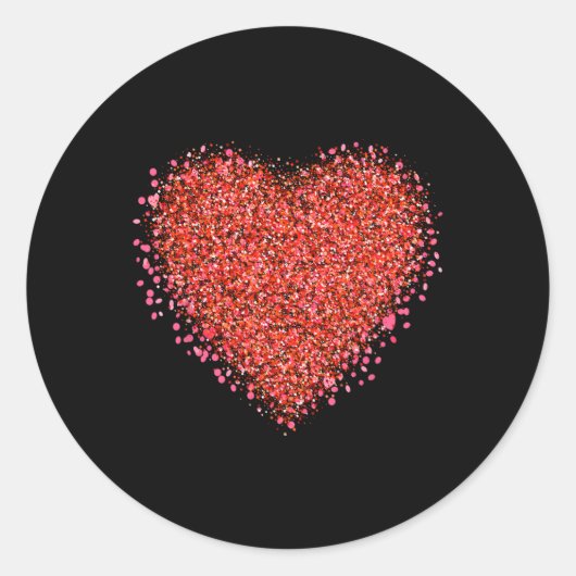Sticker Rond Saint Valentine's Designs2  (Devant)