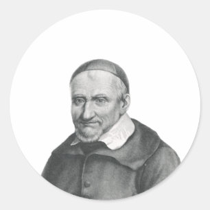 Sticker Rond Saint Vincent de Paul Miséricorde Douce Art