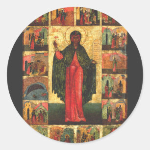 Sticker Rond Sainte Anastasia la Délivrance Art byzantin