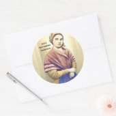 Sticker Rond Sainte Bernadette Soubirous (Enveloppe)