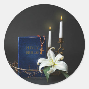 Sticker Rond Sainte Bible