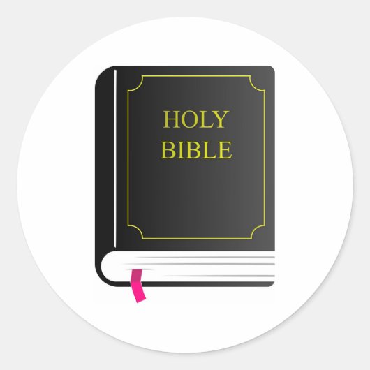 Sticker Rond Sainte Bible (Devant)