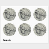 Sticker Rond Sainte Cécile vierge et martyre (Feuille)