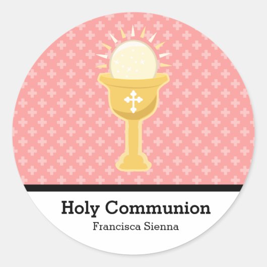 Sticker Rond Sainte Communion (Devant)