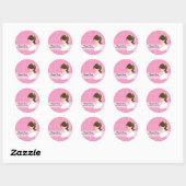 Sticker Rond Sainte Communion (Feuille)