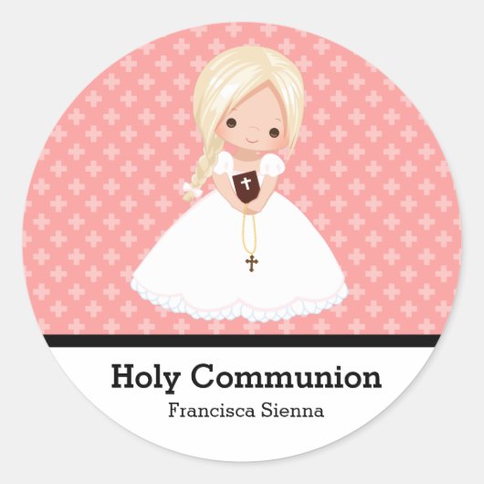 Sticker Rond Sainte Communion (Devant)