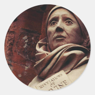 Sticker Rond Sainte Julienne de Norwich