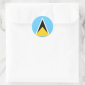 Sticker Rond Sainte-Lucie (Sac)