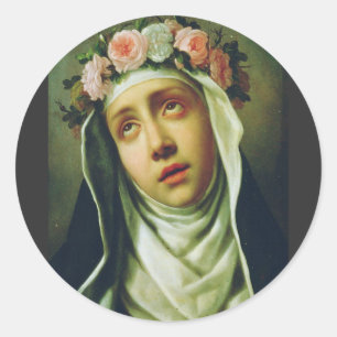 Sticker Rond Sainte Rose de Lima L'Ange du Pérou Beaux-Arts