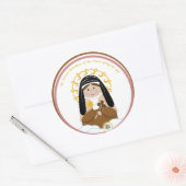 Sticker Rond Sainte Thérèse Benedicta de la Croix (Enveloppe)