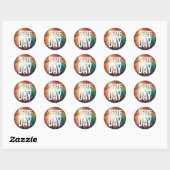 Sticker Rond Saisir le jour de la nébuleuse (Feuille)