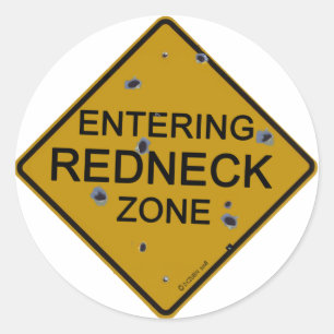 Sticker Rond Saisir une zone rouge