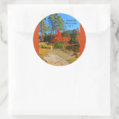 Sticker Rond Saison Automne Écriture Inspirante Bible Verse (Sac)