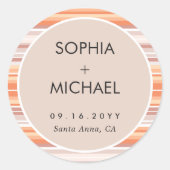 Sticker Rond Saison automne Serape | Mariage minimal (Devant)
