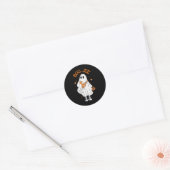 Sticker Rond Saison Cute Ghost Halloween Boujee Boo Jee (Enveloppe)