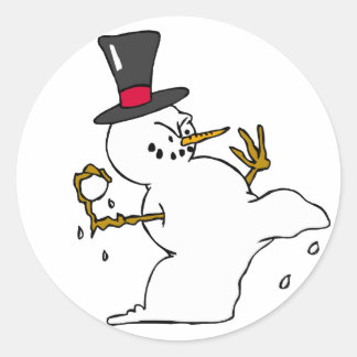 Sticker Rond Saison de Noël Designs Phoques