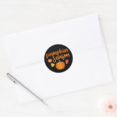 Sticker Rond Saison des citrouilles Automne (Enveloppe)