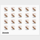 Sticker Rond Saison du faisan (Feuille)