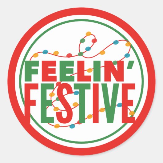 Sticker Rond Saison Festive de Feelin (Devant)