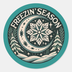 Sticker Rond Saison Freezin
