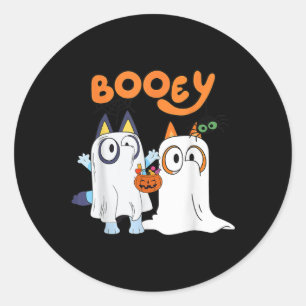 Sticker Rond Saison Funny Ghost Booey Halloween Hommes Femmes K