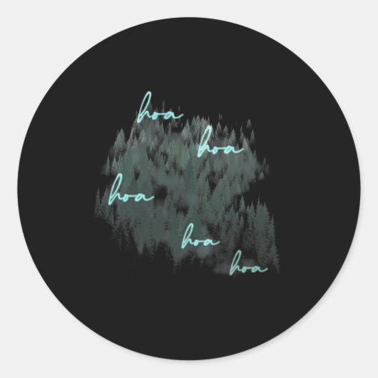 Sticker Rond Saison Hoa Hoa Hoa Hoa (Devant)