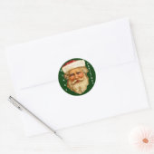 Sticker Rond Saison Noël du Père Noël de Noël (Enveloppe)