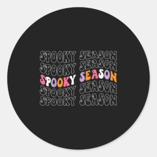 Sticker Rond Saison Soky Super Halloween Costume Rétro Vague Ha