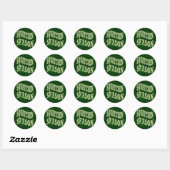 Sticker Rond Saison Squatchin (Feuille)