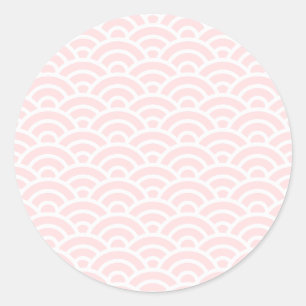 Sticker Rond SAKURA 12 Vagues de Seigaiha - Energetic Ver.