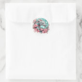 Sticker Rond Sakura Dragon (Sac)
