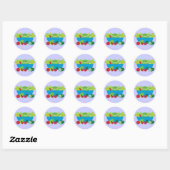 Sticker Rond Salade (Feuille)