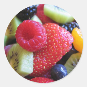 Sticker Rond salade de fruits