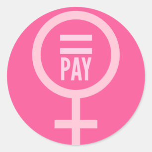 Sticker Rond Salaire des femmes