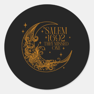 Sticker Rond Salem 1692 Ils Ont Manqué Une Sorcière Halloween 4