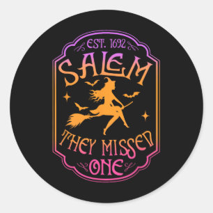 Sticker Rond Salem 1962 Vous Avez Manqué Une Sorcière Féministe