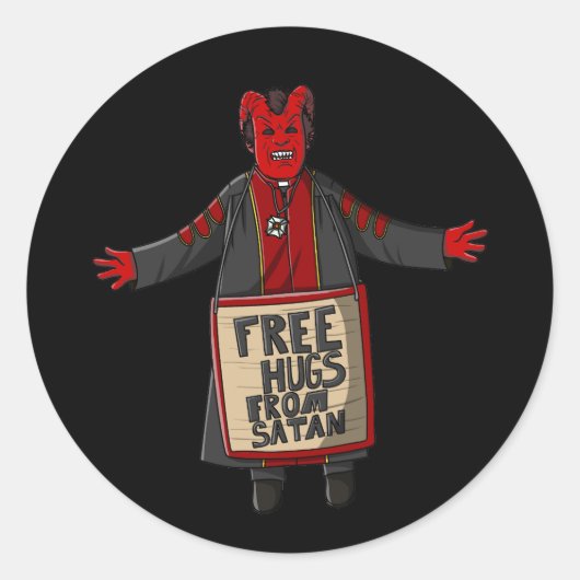 Sticker Rond Salem Satan (Devant)