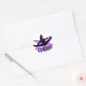 Sticker Rond Saler en violet (Enveloppe)