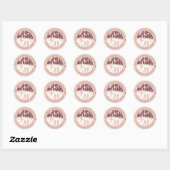Sticker Rond Salle de bain moderne Retro Super 2 OZ Foam Bain à (Feuille)
