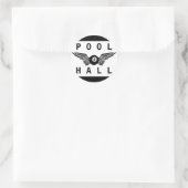 Sticker Rond salle de billard volante (Sac)