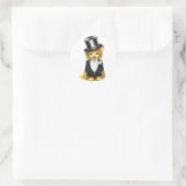 Sticker Rond Salle de chat (Sac)