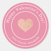 Sticker Rond Salle de classe simple moderne pour enfants Valent (Devant)