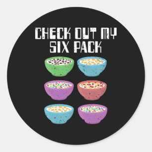 Sticker Rond Salle De Fitness Pour Les Céréales Amusantes Boott