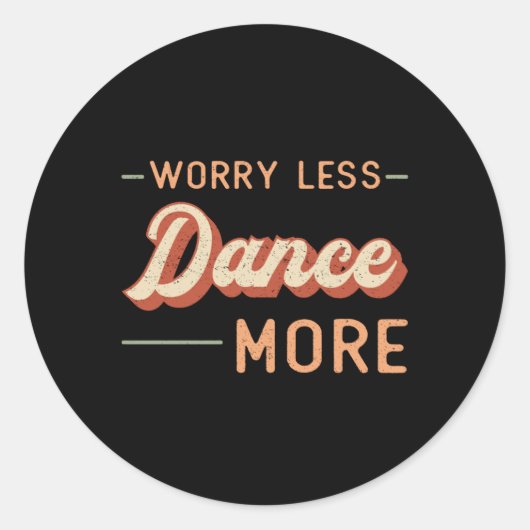 Sticker Rond Salle de sport Danse Danse Entraînement Sport Idée (Devant)