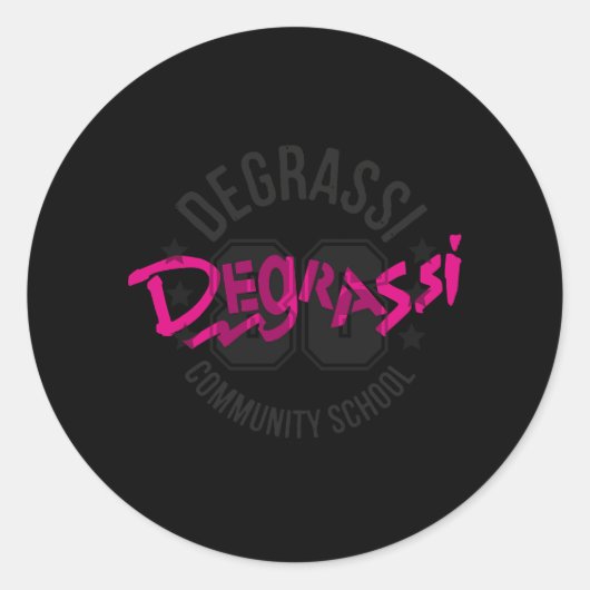 Sticker Rond Salle de sport Degrassi Panthers (Devant)
